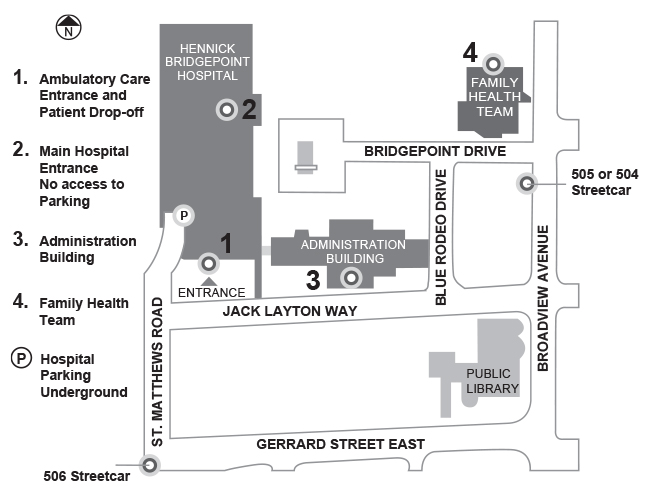 Hospital parking & directions - Hennick Bridgepoint Hospital
